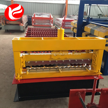 Metal roofing steel corrugated roof panel rolled machine